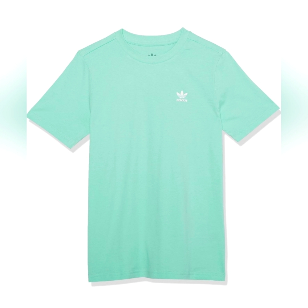 Junior's Adidas 100% cotton TEE size large, easy green
